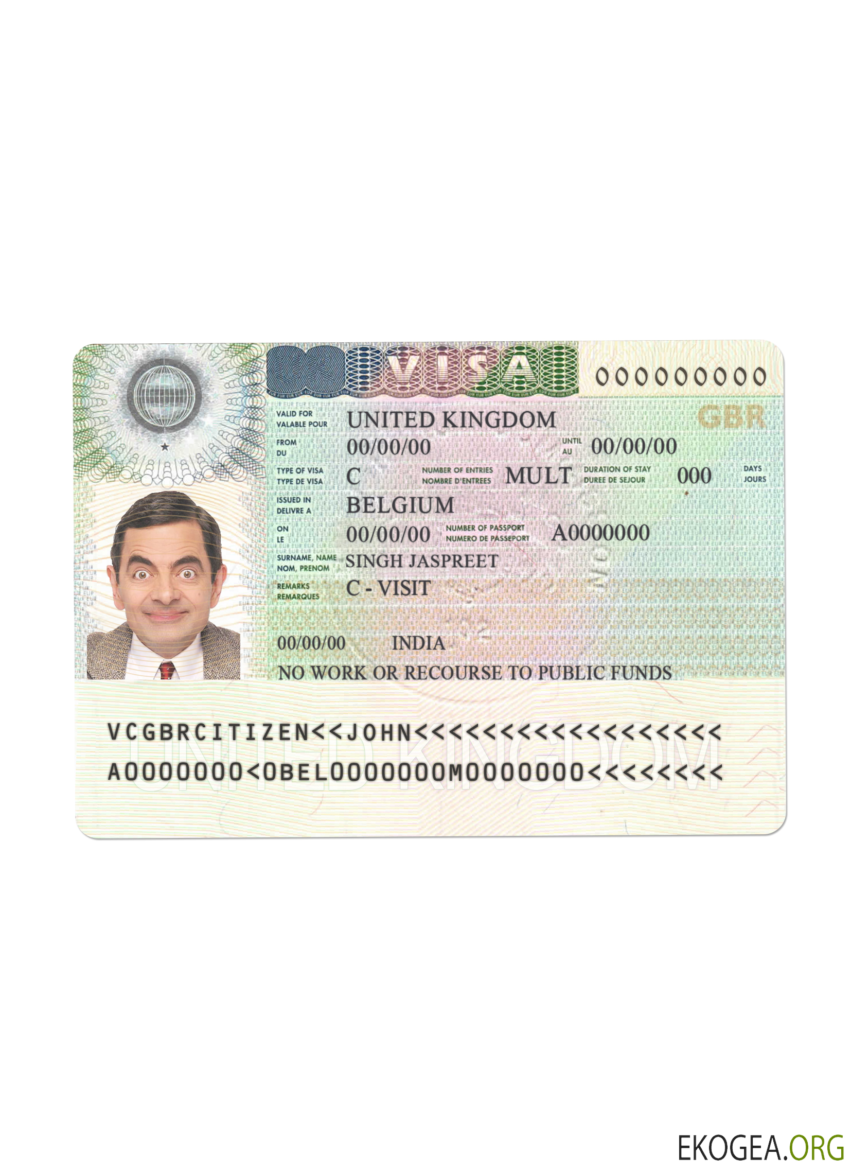 Visa Royaume Uni version 2